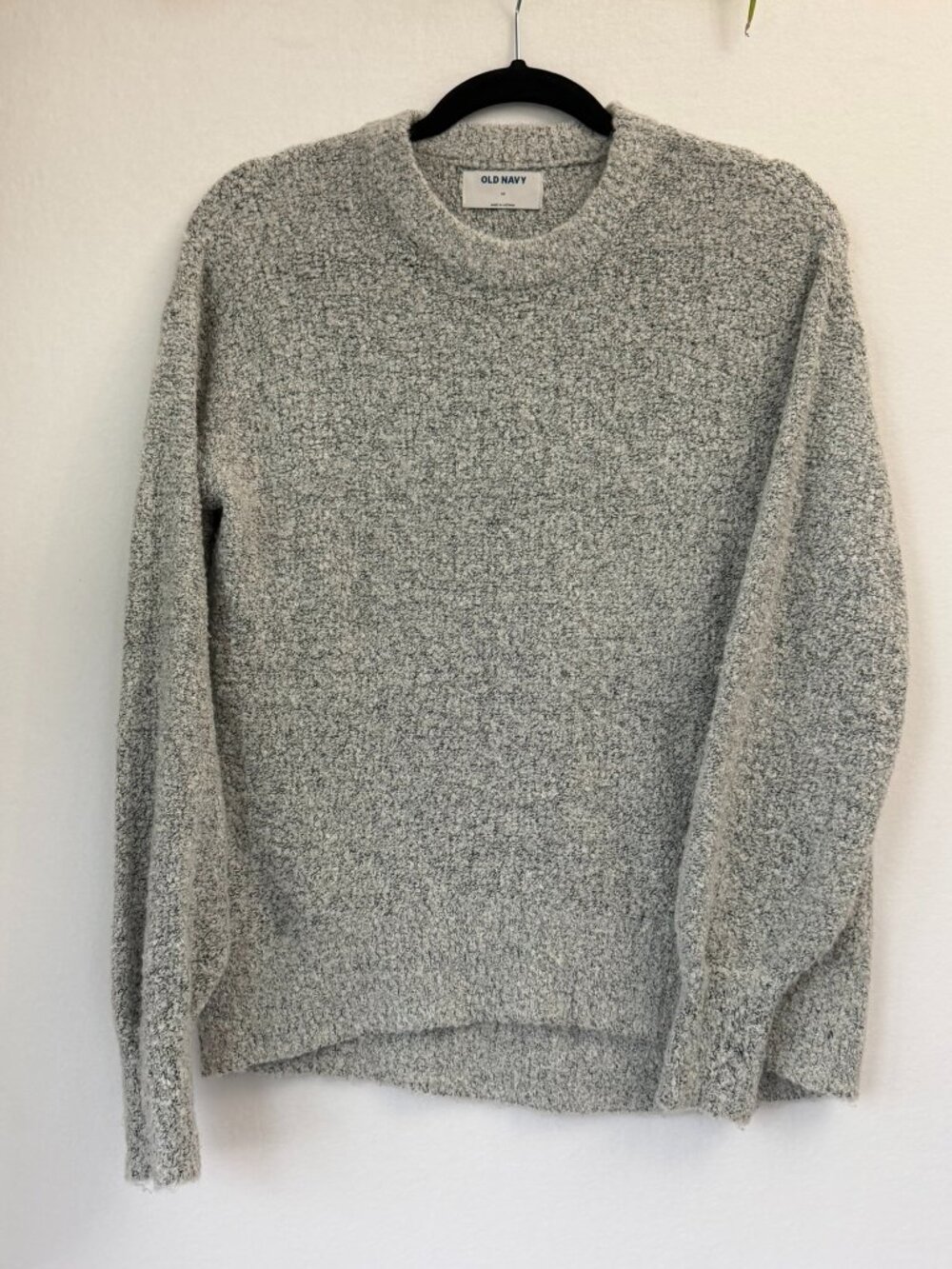 Old Navy Grey Boucle Knit Sweater XS Lightweight